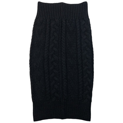 Vintage 2000s Yohji Yamamoto Cable Knit Wool Skirt Womens Size M