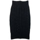 Vintage 2000s Yohji Yamamoto Cable Knit Wool Skirt Womens Size M