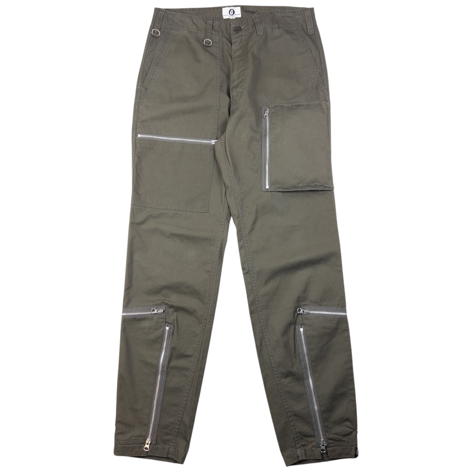 Vintage Good Enough Multi Zip Cargo Trousers Size W31