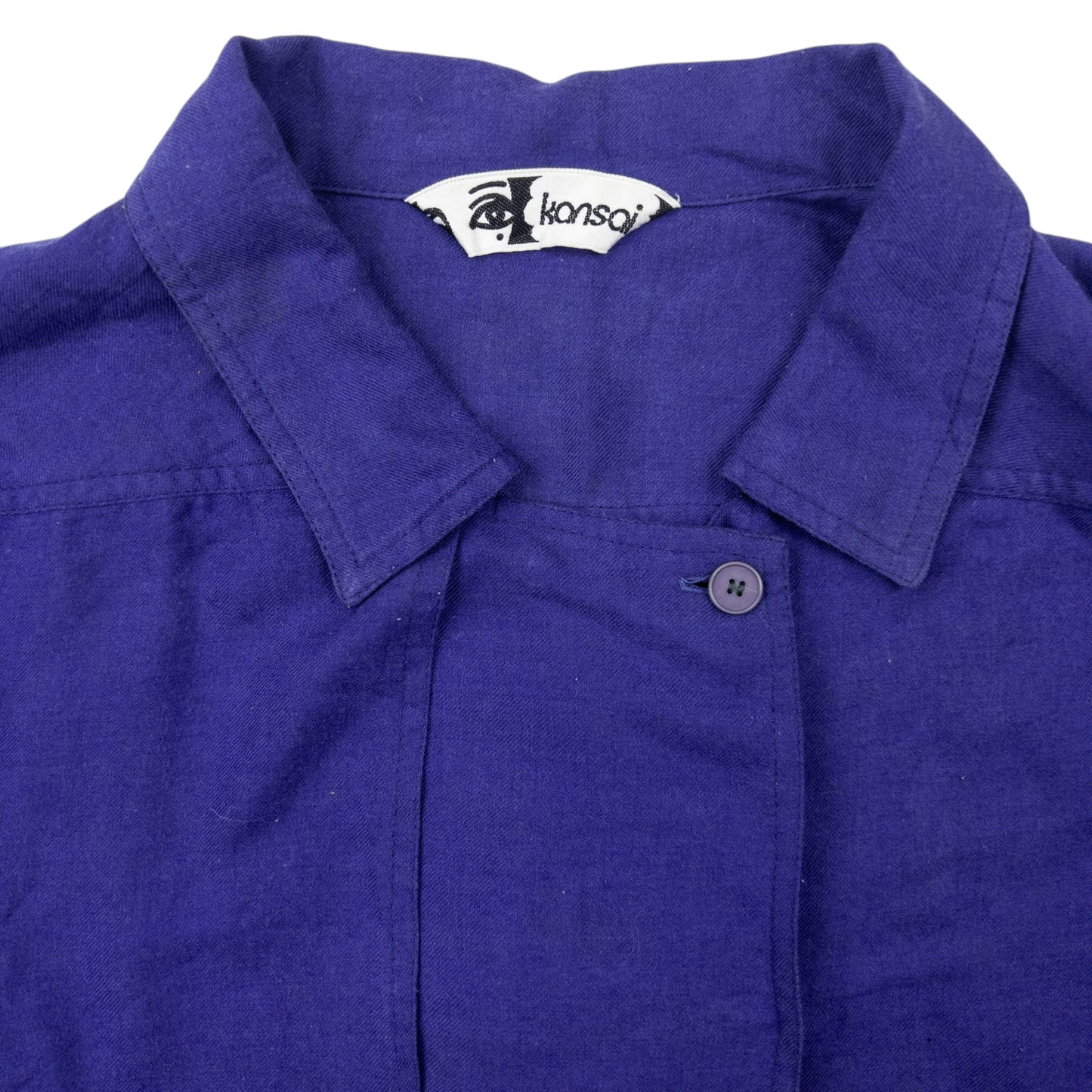 Vintage 80s Kansai Yamamoto Long Sleeve Button Up Shirt Size M