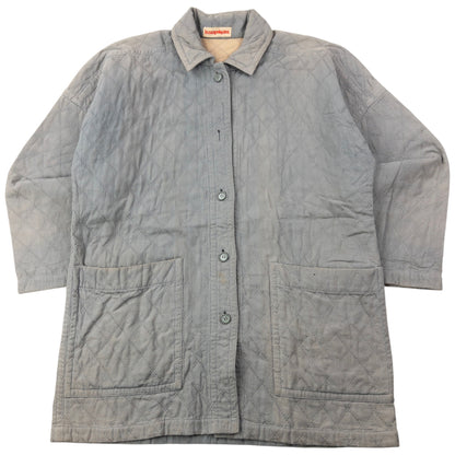 Vintage 80s Issey Miyake Button Up Quilted Jacket Size M