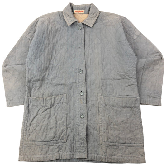 Vintage 80s Issey Miyake Button Up Quilted Jacket Size M