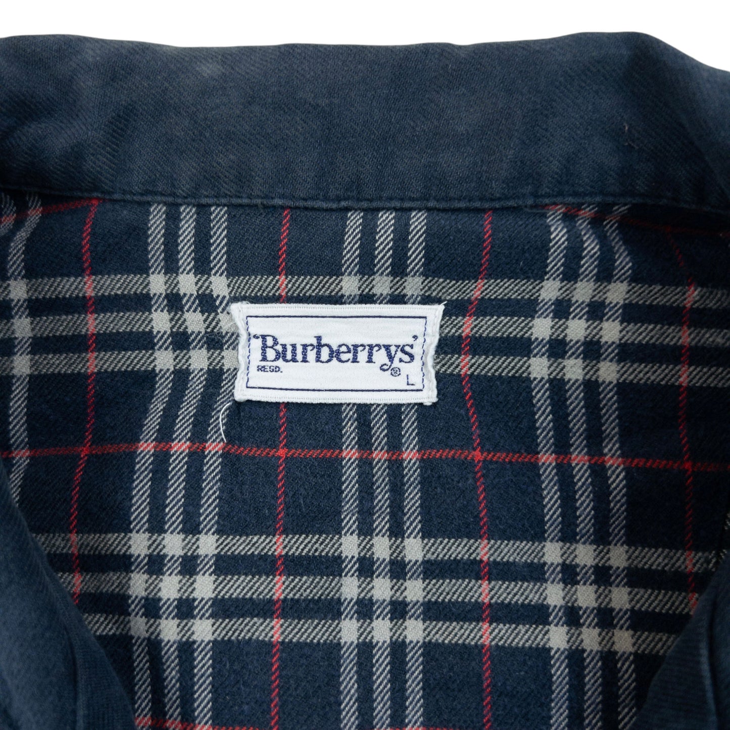 Vintage 90s Burberry Nova Check Long Sleeve Button Up Pyjama Shirt SizeM
