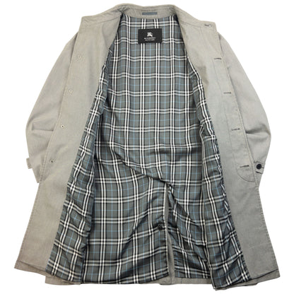 Vintage 2000s Burberry Black Label Nova Check Lined Trench Jacket Size L