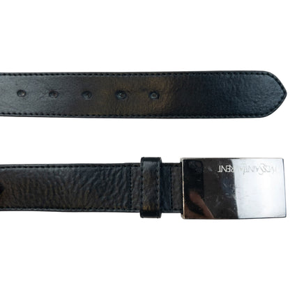 Vintage 2000s YSL Yves Saint Laurent Leather Belt Size M