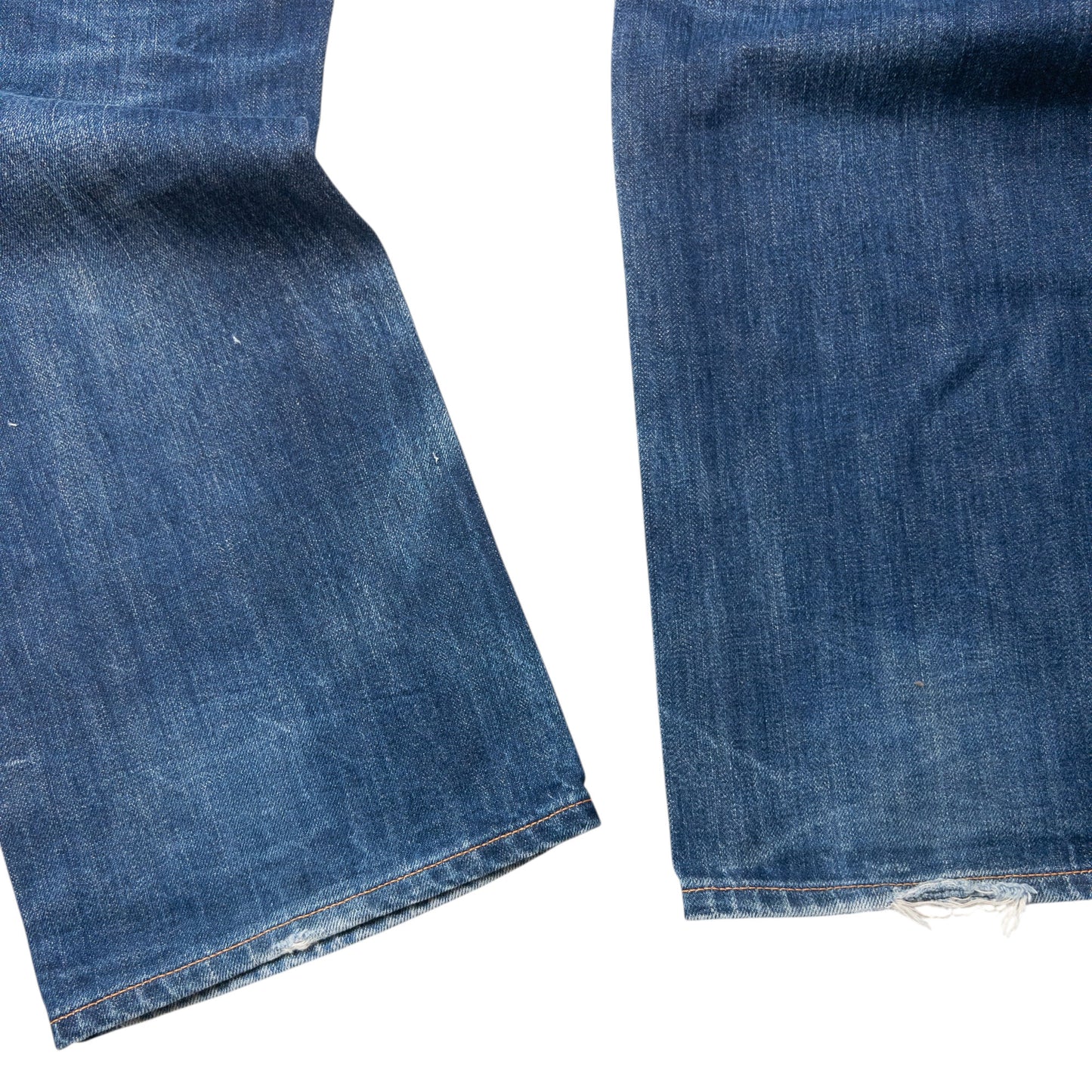 Vintage Evisu Double Gull Contrast Japanese Denim Jeans Size W36