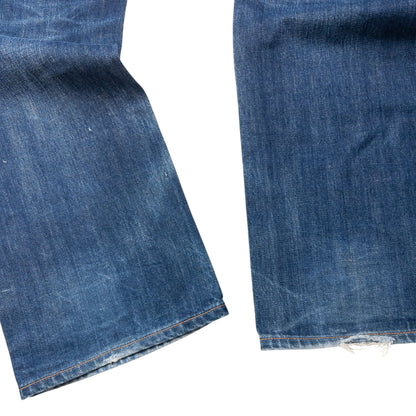 Vintage Evisu Double Gull Contrast Japanese Denim Jeans Size W36