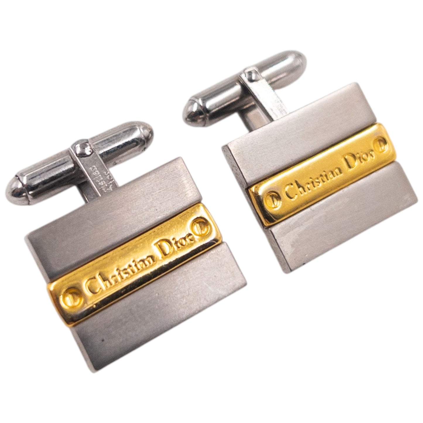 Vintage 2000s Dior Embossed Cufflinks