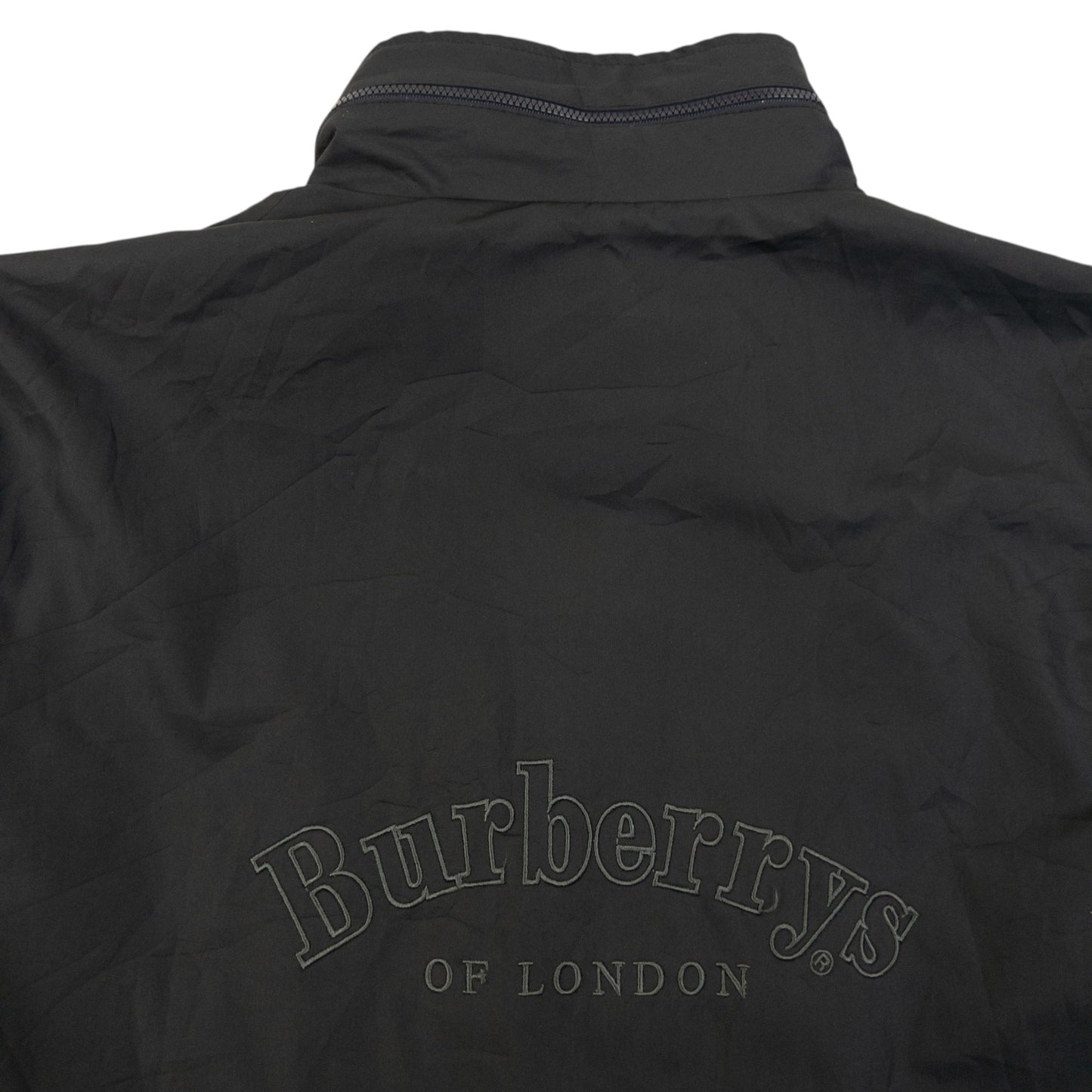 Vintage 90s Burberry Embroidered Zip Up Jacket Size L