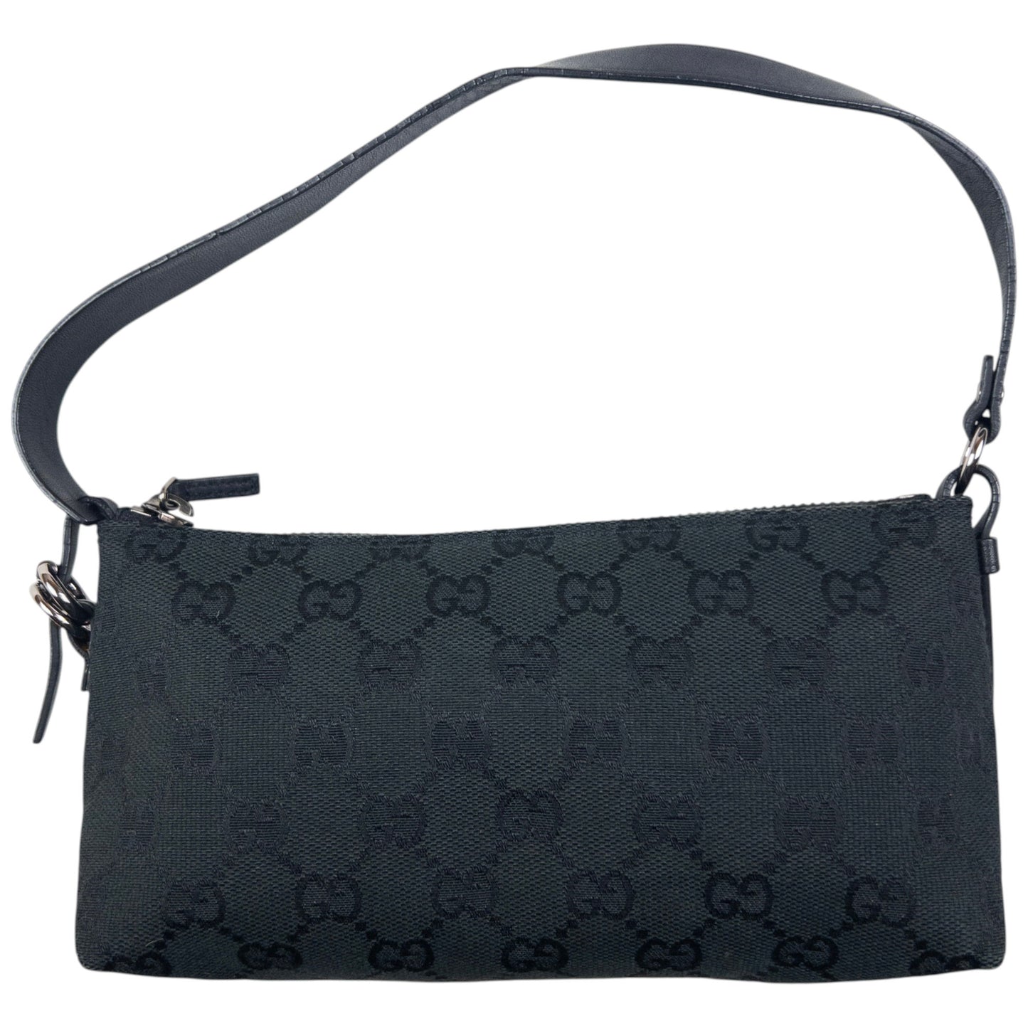 Vintage Gucci Monogram Mini Baguette Handbag