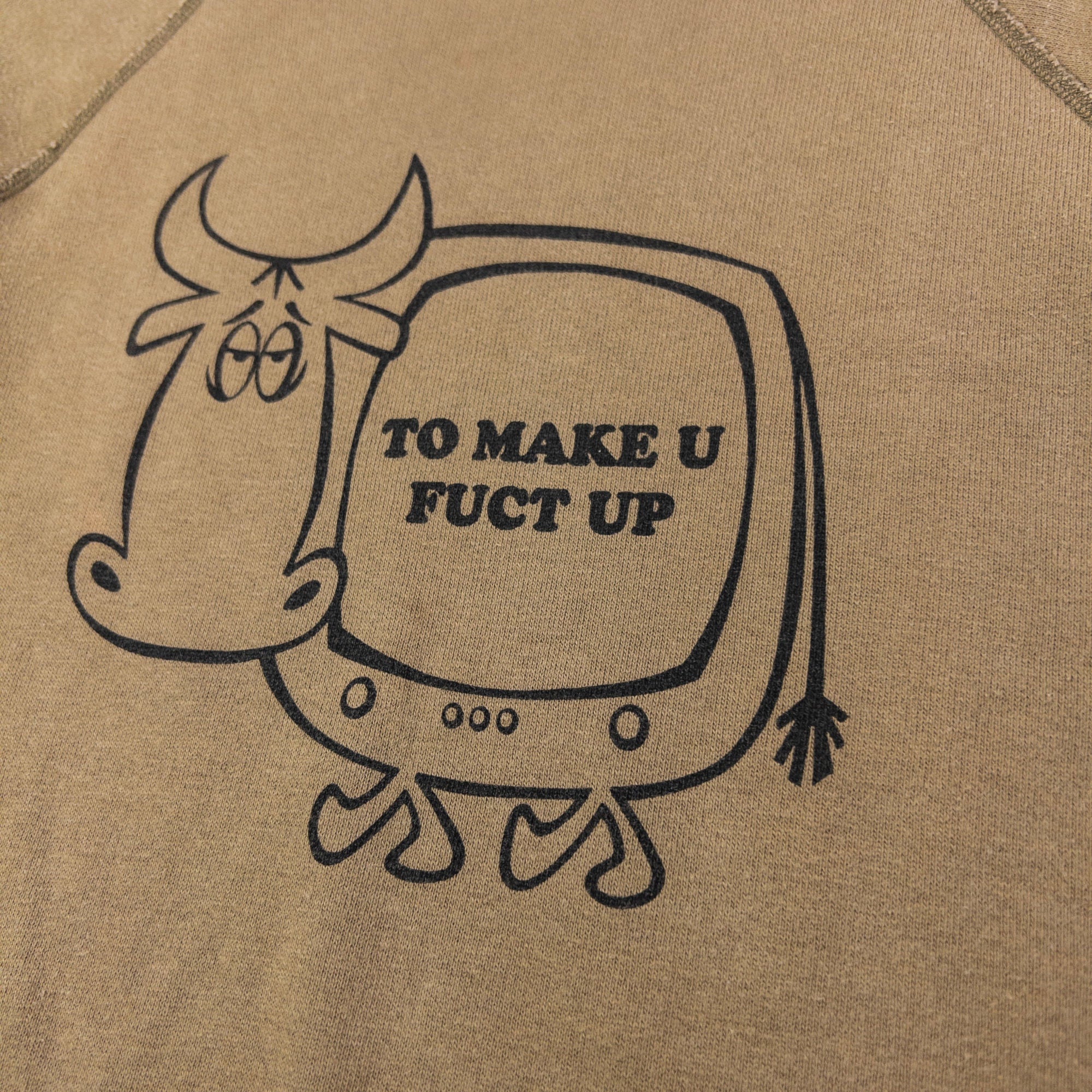 Vintage Hysteric Glamour Fuct Up TV Graphic Sweatshirt Womens Size S