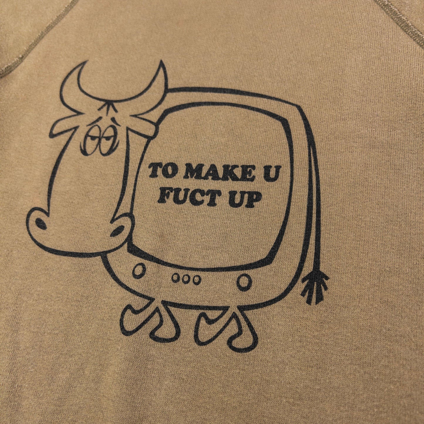 Vintage Hysteric Glamour Fuct Up TV Graphic Sweatshirt Womens Size S