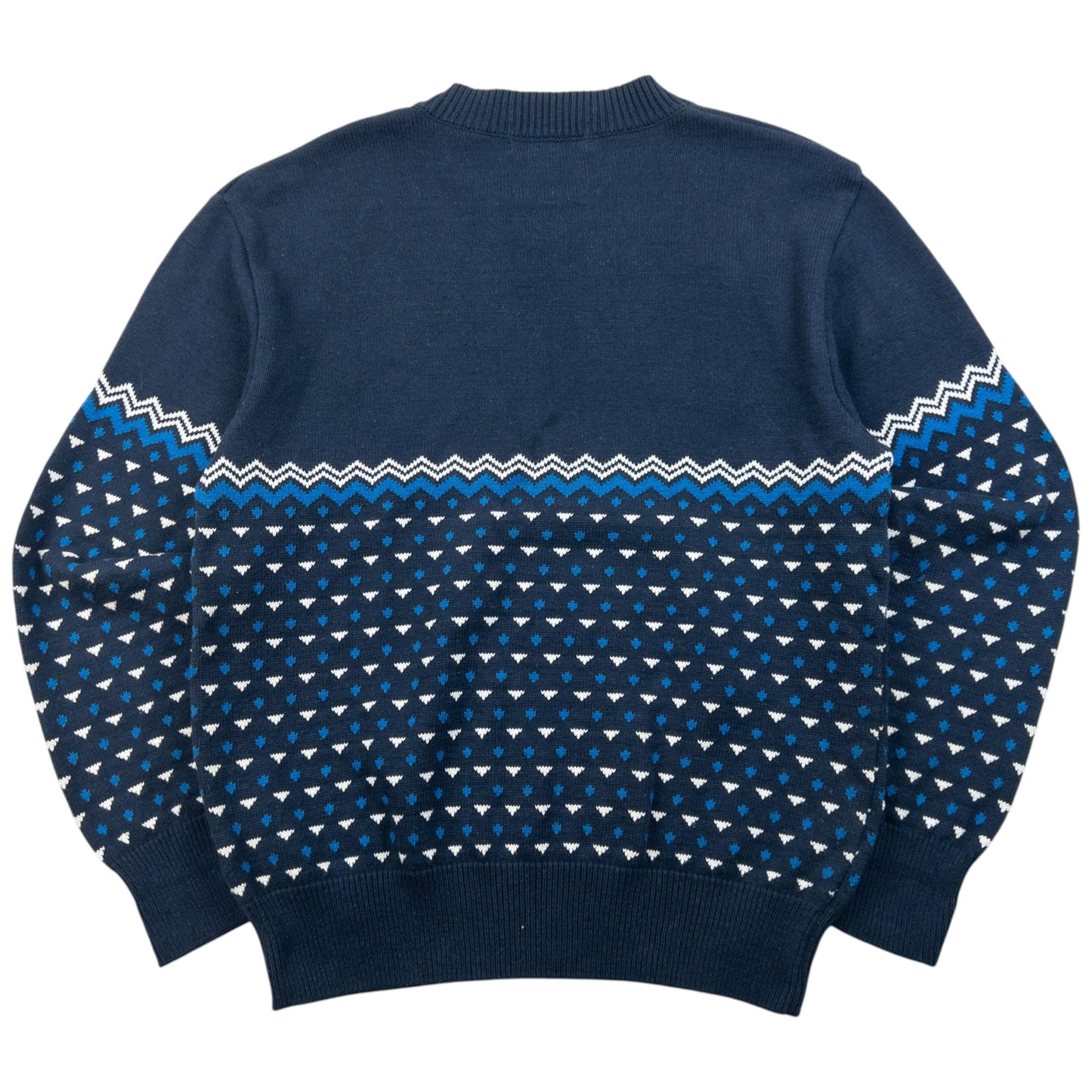 Vintage 80s YSL Yves Saint Laurent Pattern Knit Jumper Size S