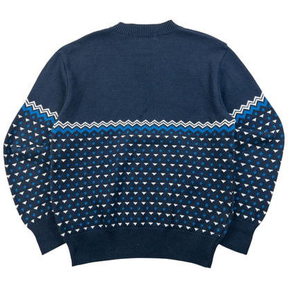 Vintage 80s YSL Yves Saint Laurent Pattern Knit Jumper Size S