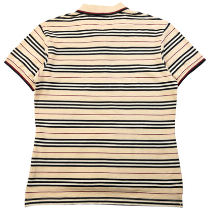Vintage 2000s Burberry Blue Label Nova Stripe Polo Shirt Womens Size S