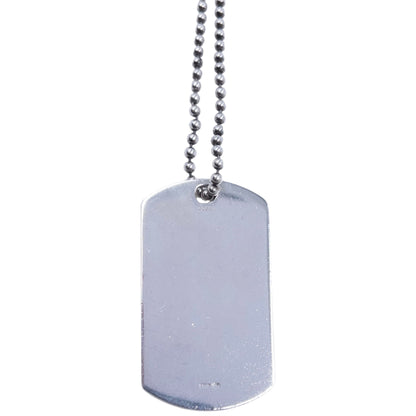 Vintage 2000s Gucci Embossed Dog Tag Necklace