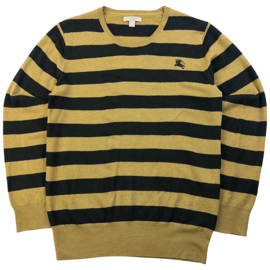 Vintage Burberry Brit Striped Wool Jumper Size XS