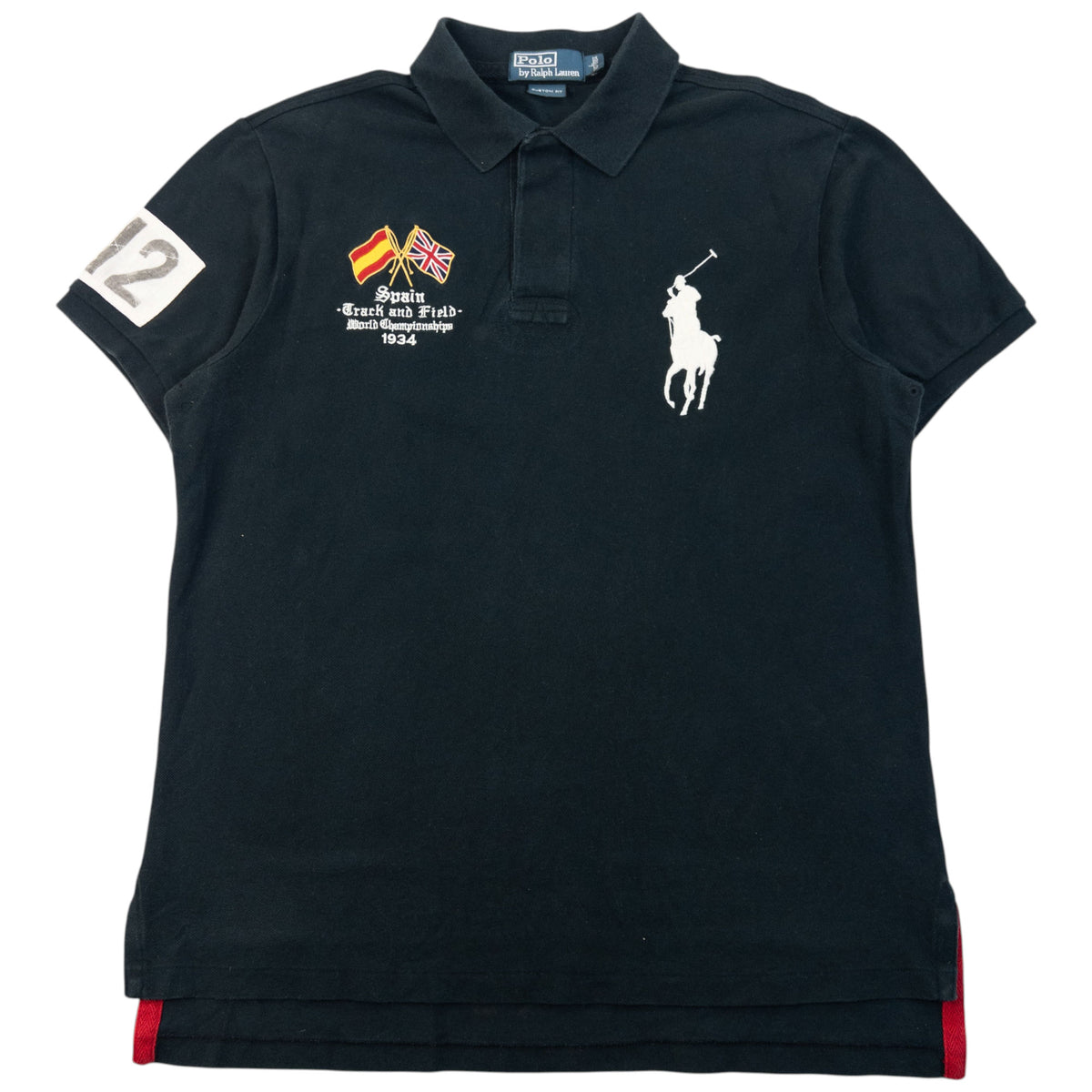 Vintage 2000s Polo Ralph Lauren Spain Track & Field Championship Polo Shirt Size L