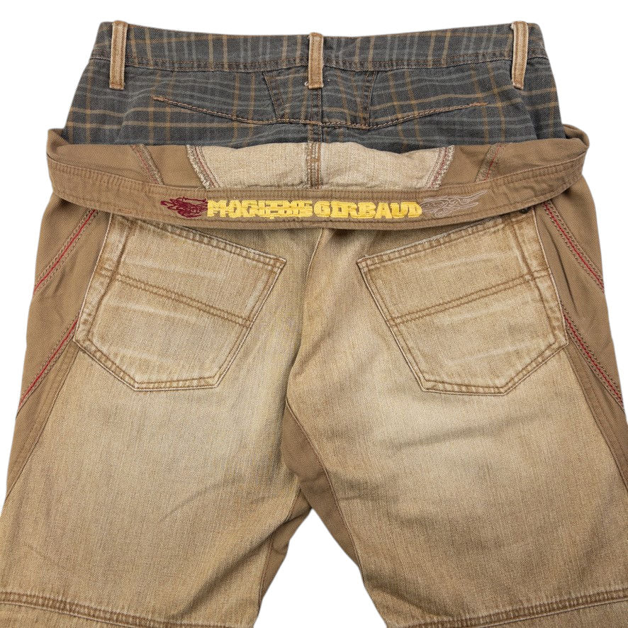 Vintage Marithe + Francois Girbaud Double Waist Denim Jeans Size W33