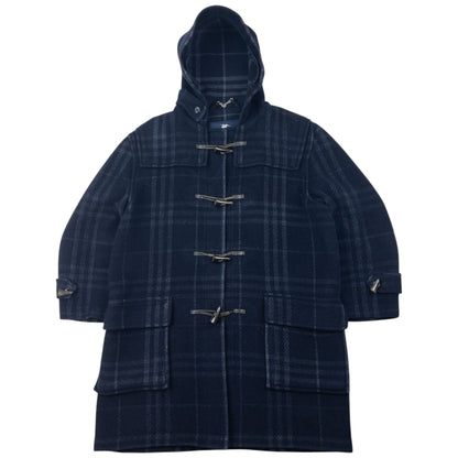 Vintage 2000s Burberry Nova Check Wool Duffle Jacket Size L