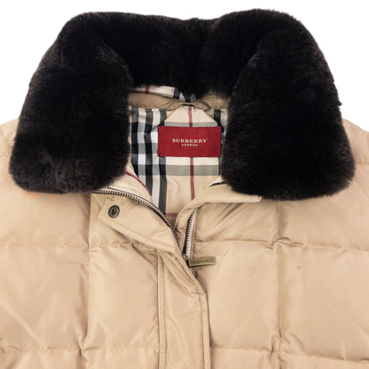 Vintage 2000s Burberry Nova Check Lined Quilted Puffer Jacket Womens Size L
