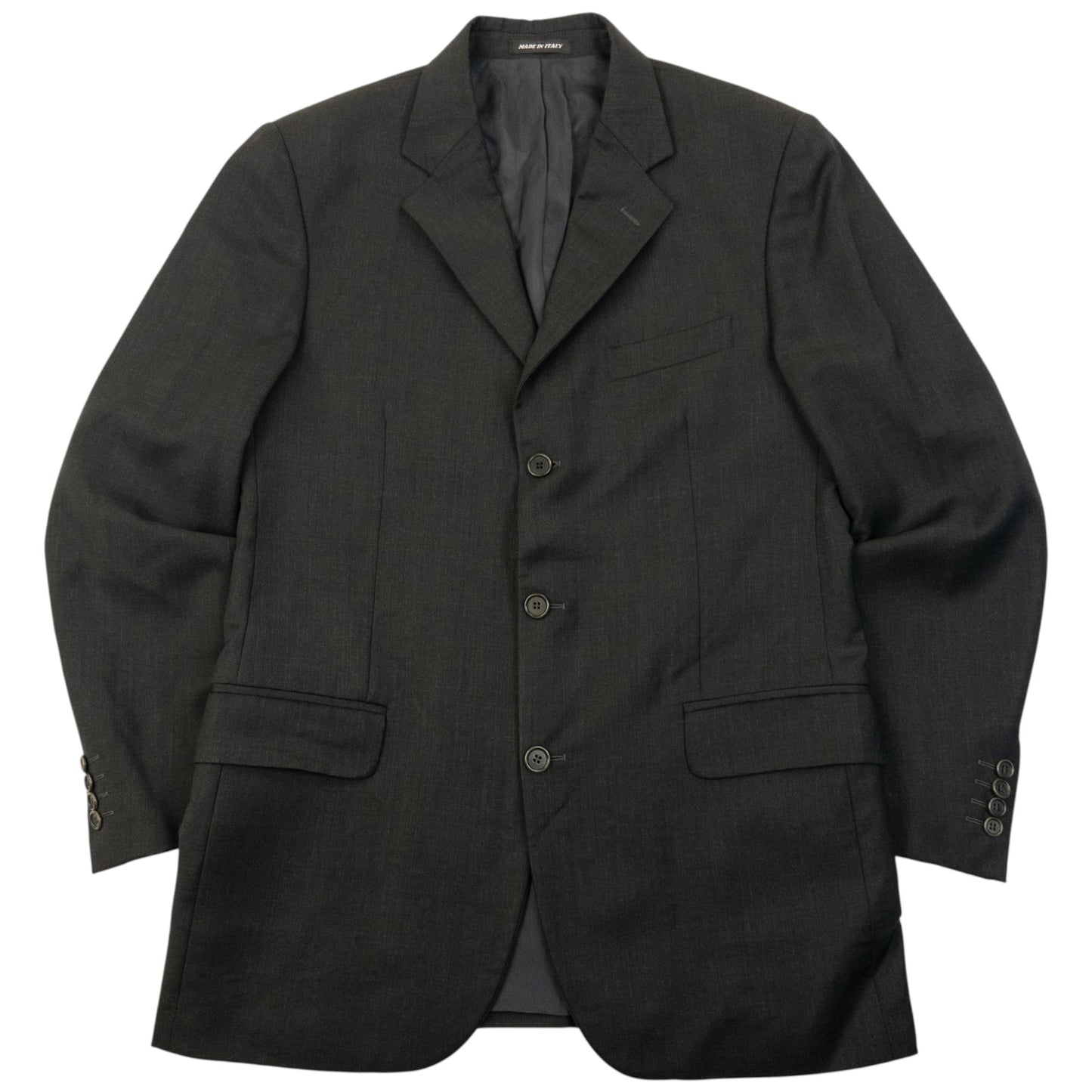 Vintage 90s YSL Yves Saint Laurent Jacket & Trousers Wool Suit Set Size XL