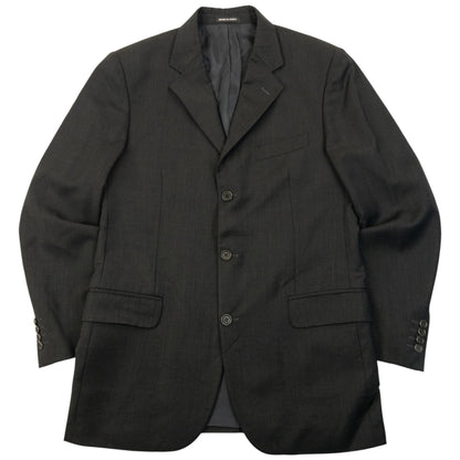 Vintage 90s YSL Yves Saint Laurent Jacket & Trousers Wool Suit Set Size XL
