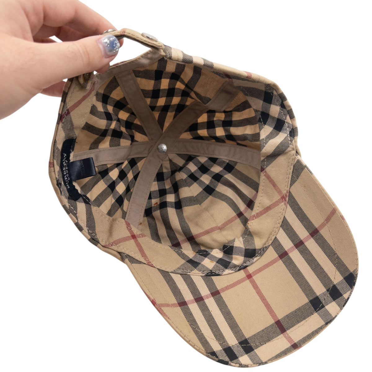 Vintage 2000s Burberry Nova Check Hat