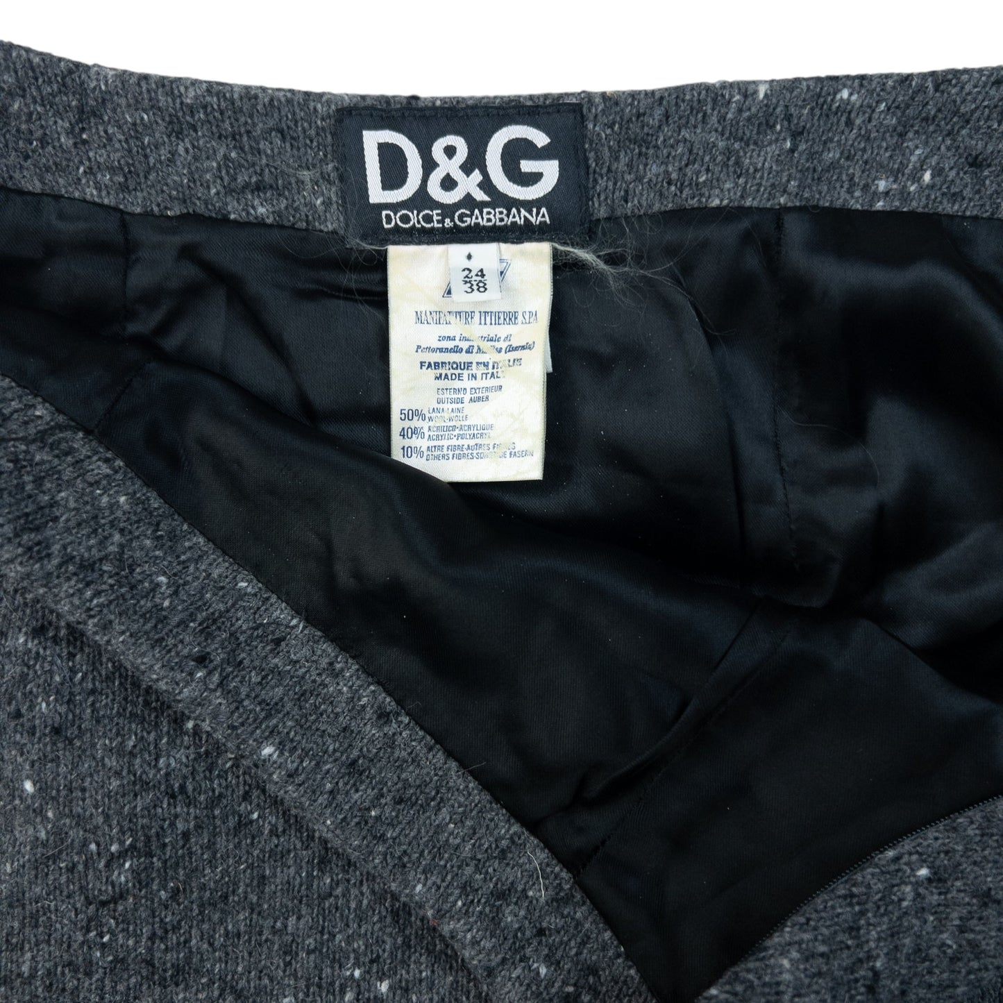 Vintage 2000s Dolce & Gabbana Wool Skirt Womens Size W24