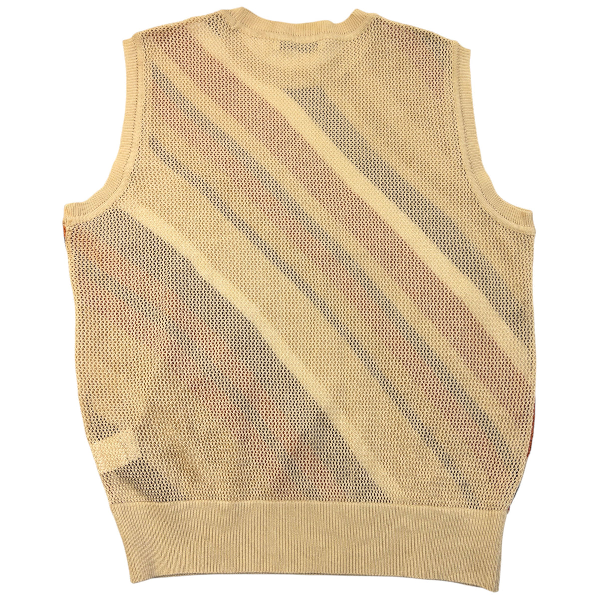 Vintage 90s Balenciaga Striped Knit Sweater Vest Womens Size M