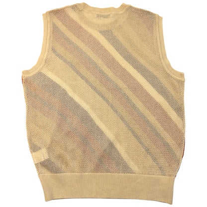 Vintage 90s Balenciaga Striped Knit Sweater Vest Womens Size M