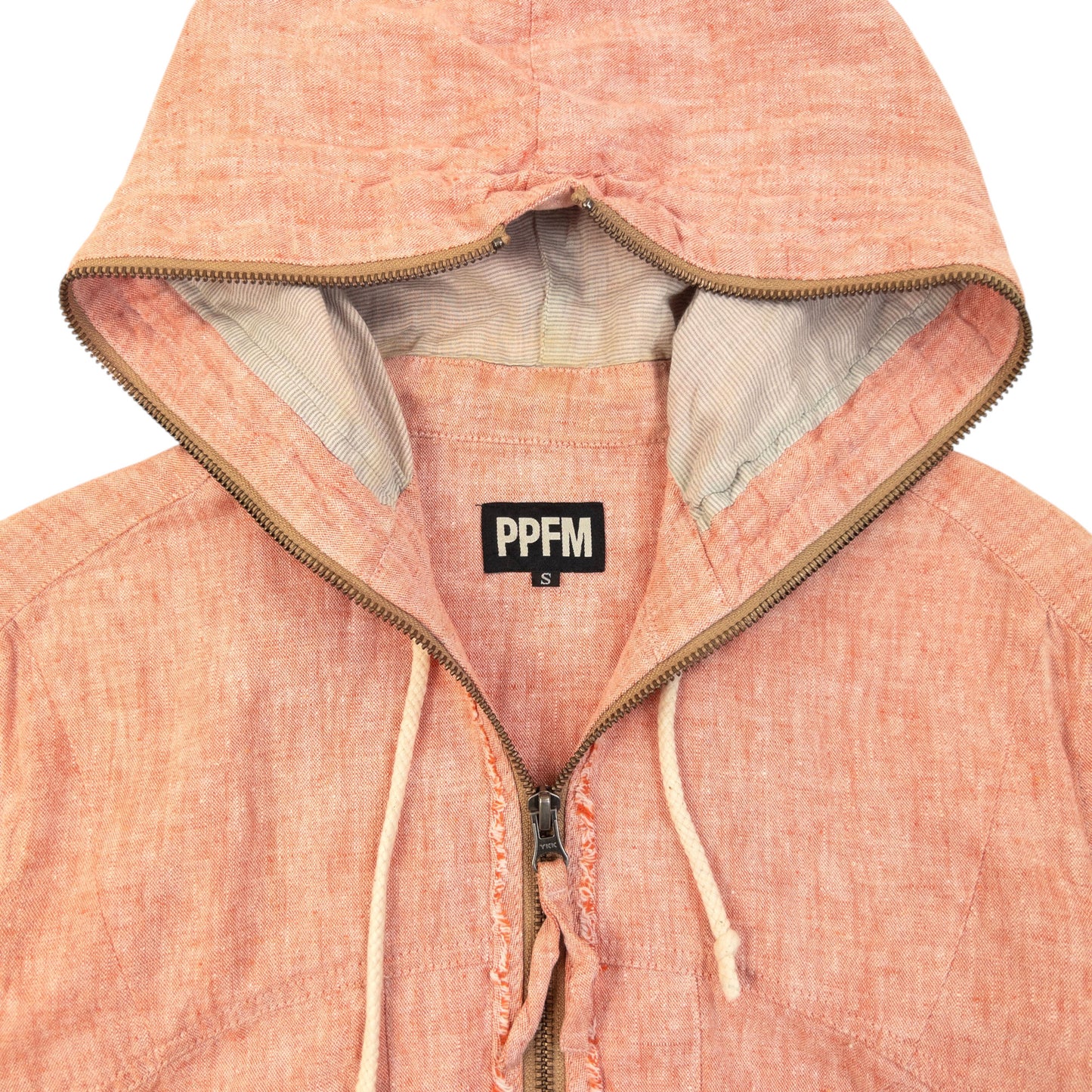 Vintage 2000s PPFM Full Zip Roll Sleeve Hoodie Size S