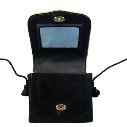Vintage 90s YSL Yves Saint Laurent Suede Mini Crossbody Bag