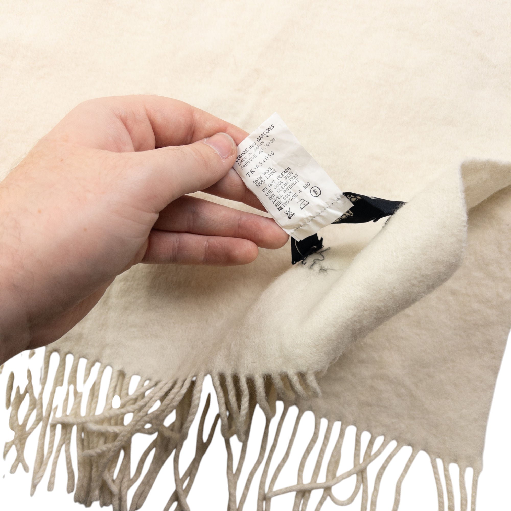 Vintage Comme Des Garçons Tricot Wool Throw Blanket