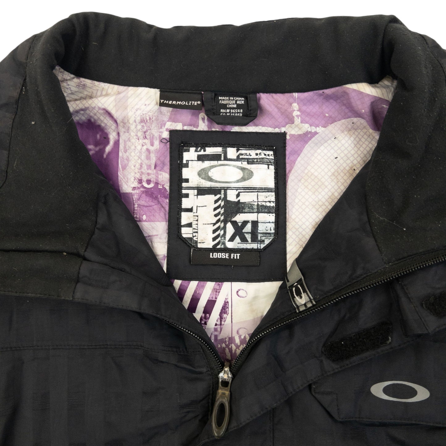 Vintage 2000s Oakley Zip Up Snowboarding Jacket Size XL