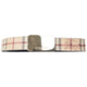 Vintage 2000s Burberry Nova Check Leather Belt Size XL