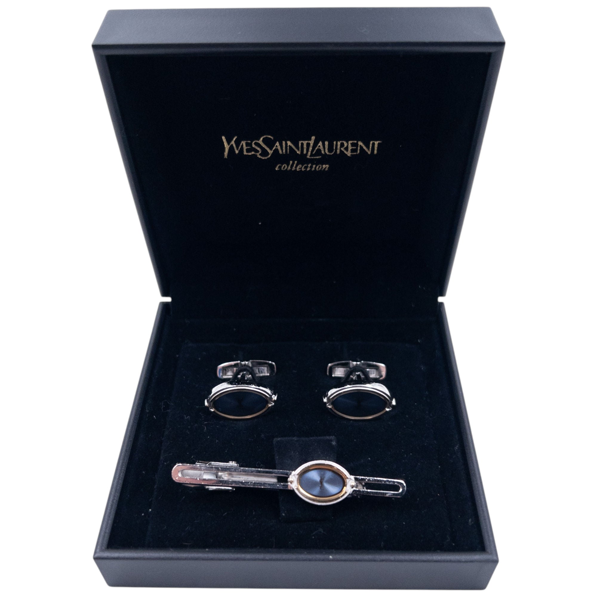 Vintage Dior Cuff Links & Tie Clip Set