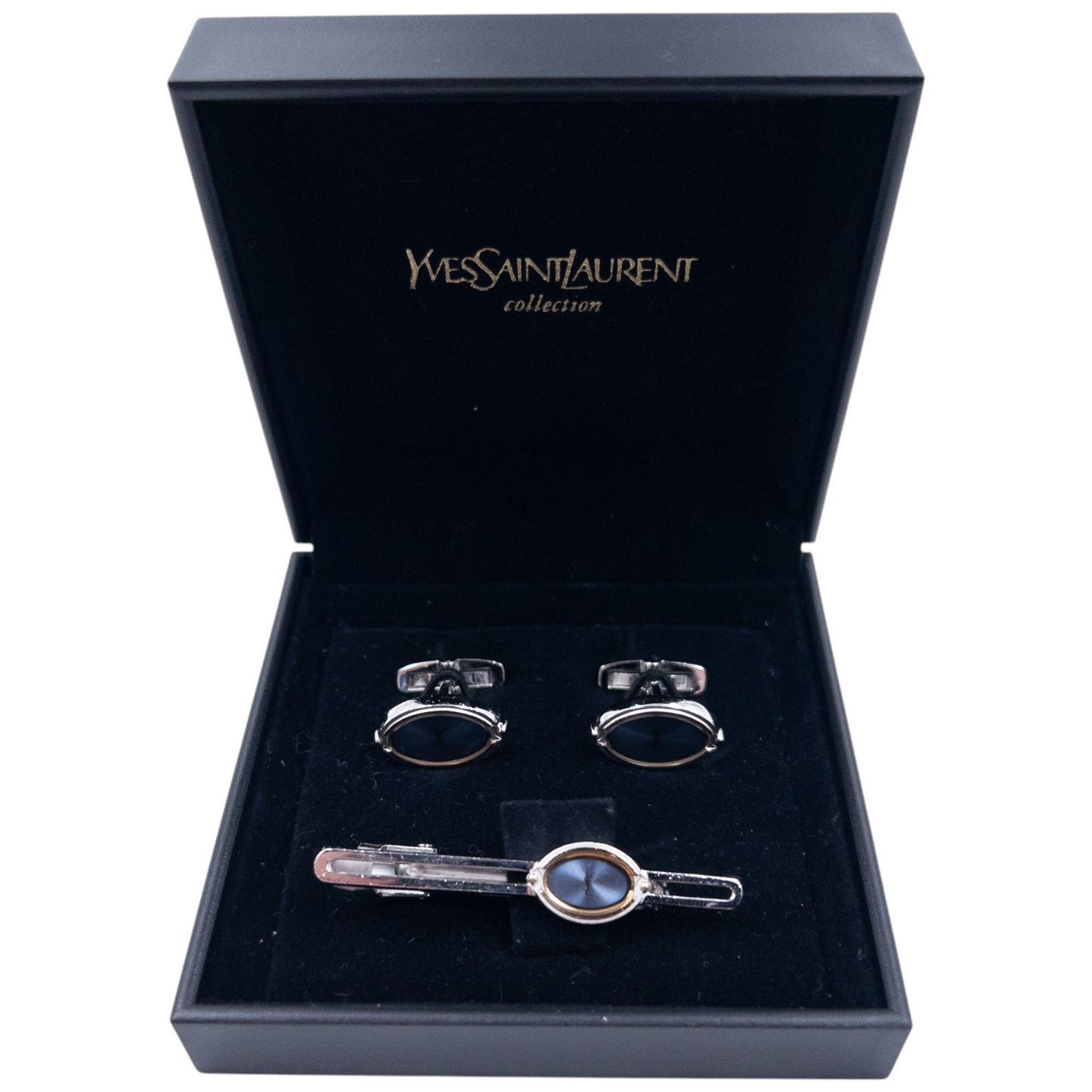 Vintage Dior Cuff Links & Tie Clip Set