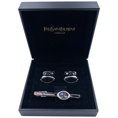 Vintage Dior Cuff Links & Tie Clip Set