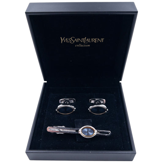 Vintage Dior Cuff Links & Tie Clip Set