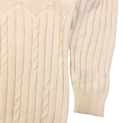 Vintage 90s Burberry Embroidered Knit Jumper Size M