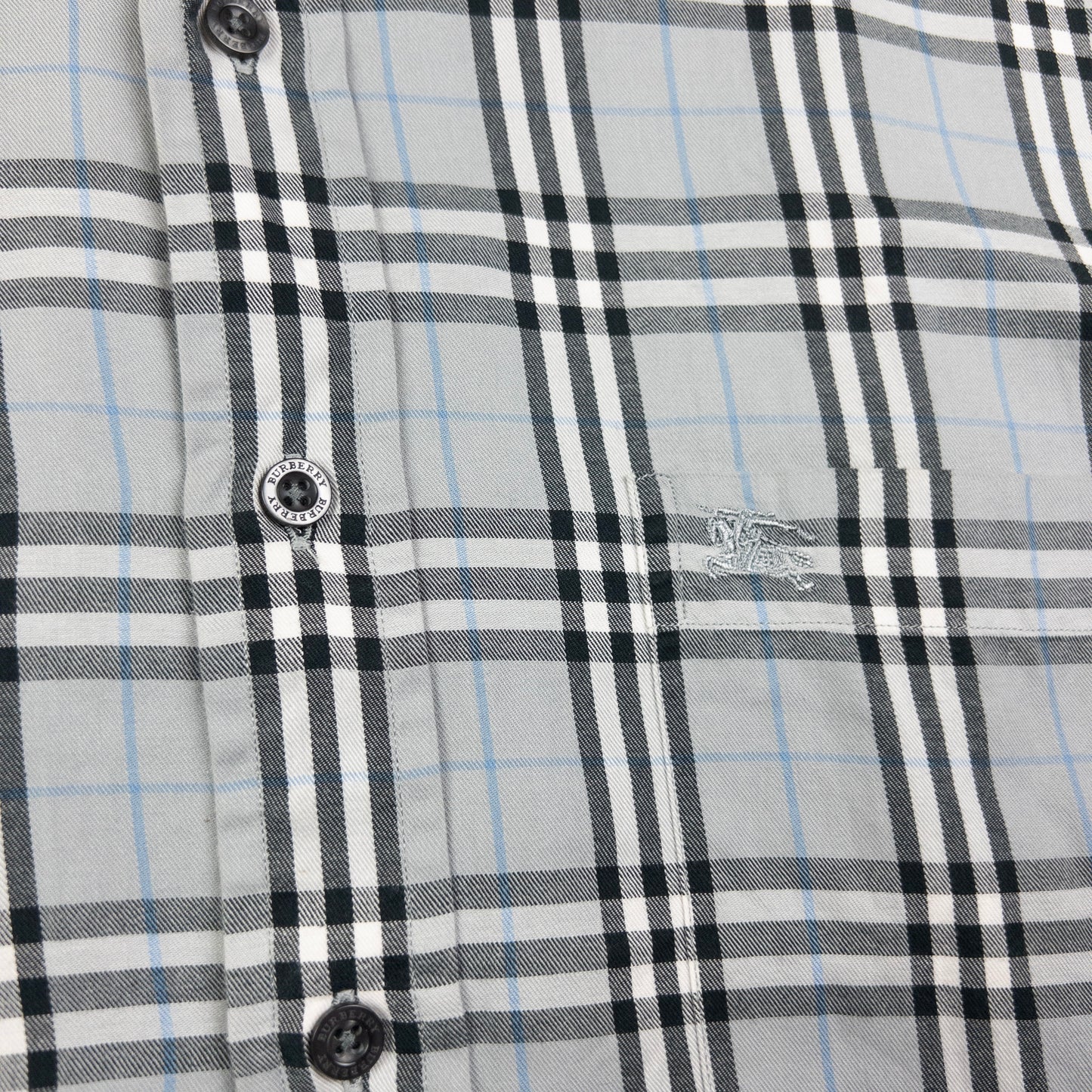 Vintage Burberry Nova Check Long Sleeve Button Up Shirt Size L