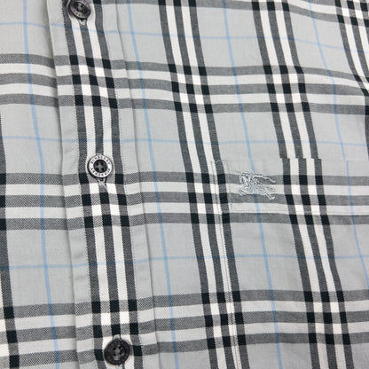 Vintage Burberry Nova Check Long Sleeve Button Up Shirt Size L