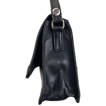 Vintage 2000s Jean Paul Gaultier Embossed Leather Crossbody Bag