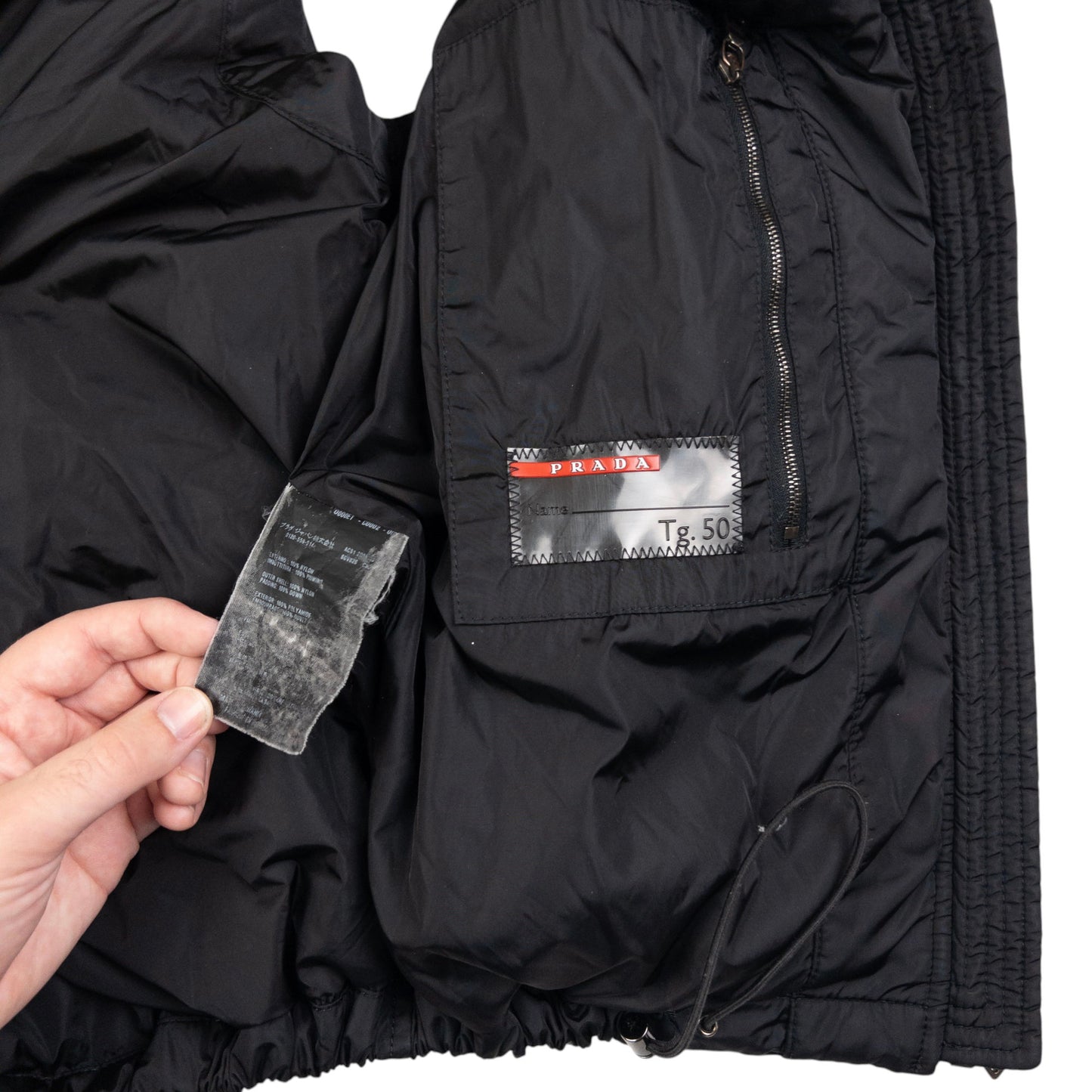 Vintage Prada Sport Zip Up Puffer Gilet Size S
