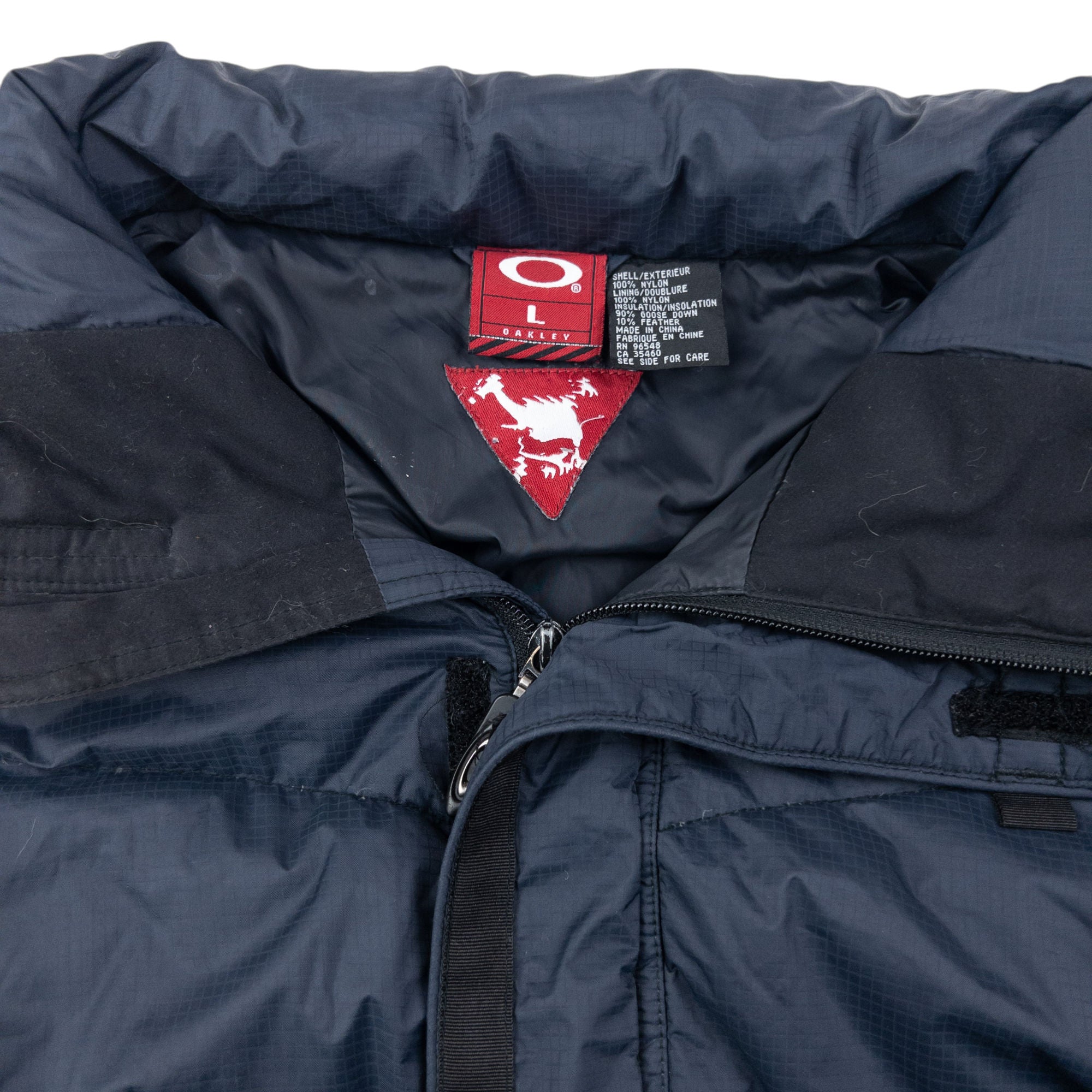 Vintage 90s Oakley Zip Up Puffer Jacket Size L