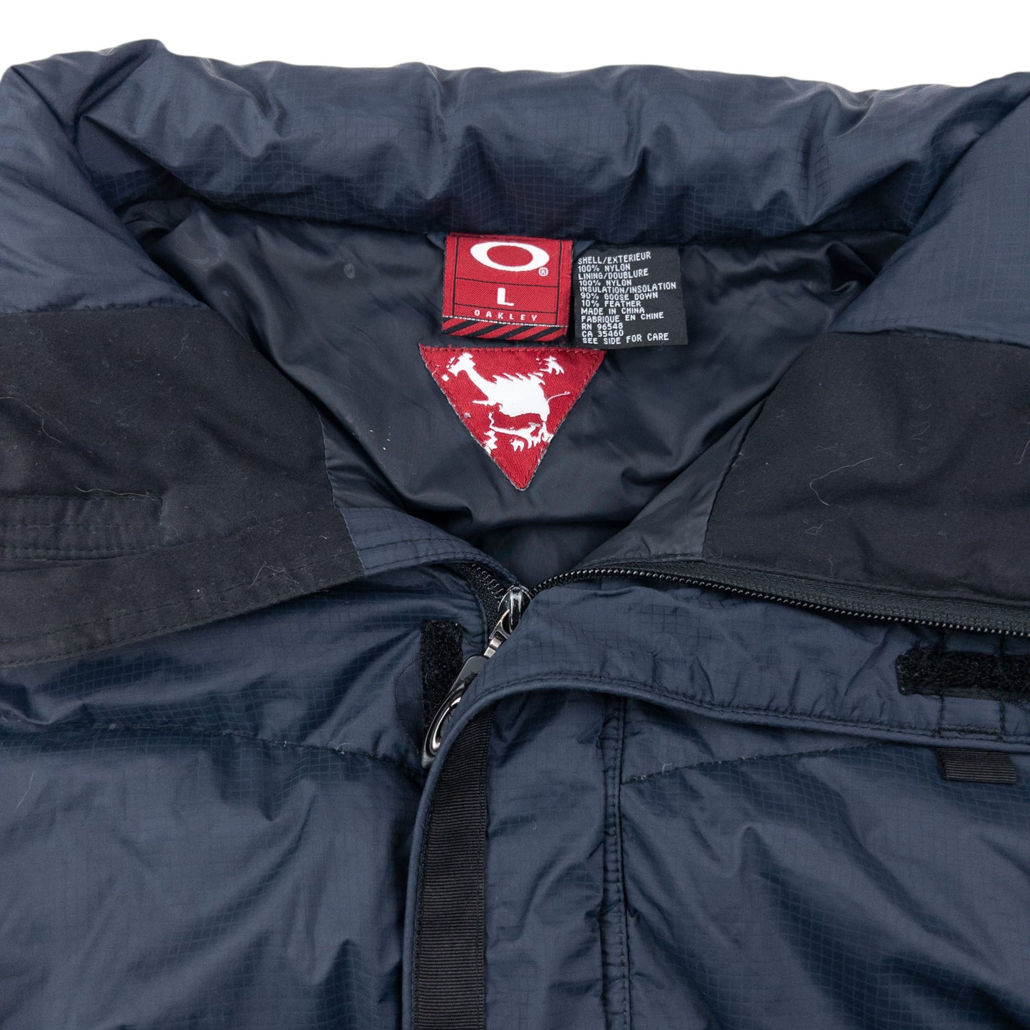 Vintage 90s Oakley Zip Up Puffer Jacket Size L