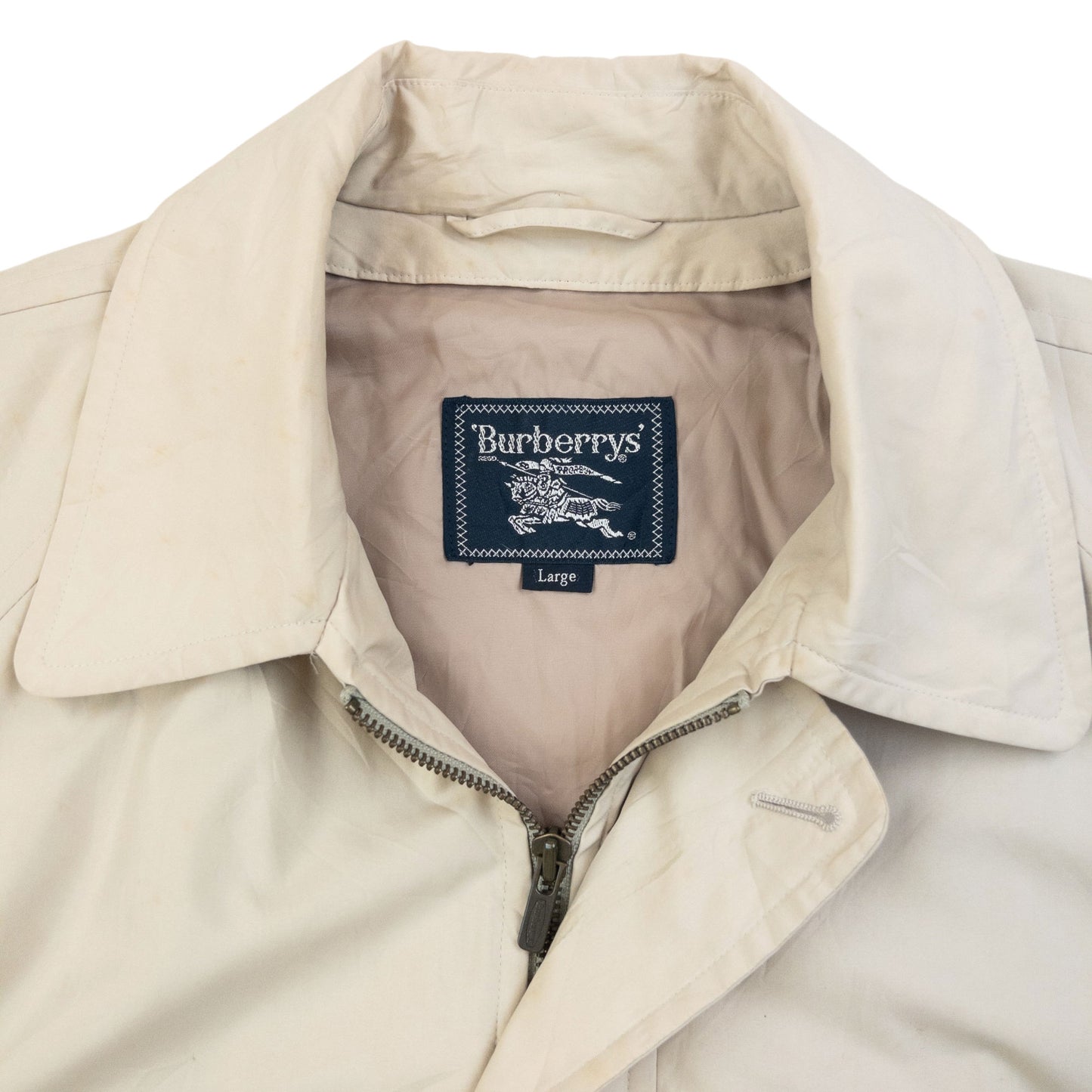Vintage 90s Burberry Zip Up Jacket Size L