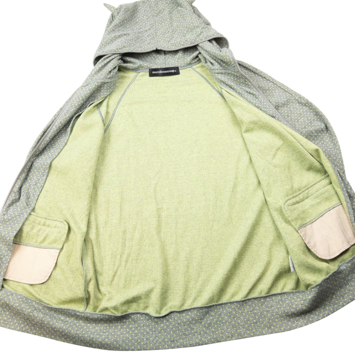 Vintage 2000s Mercibeaucoup By Issey Miyake Polka Dot Full Zip Hoodie Size M