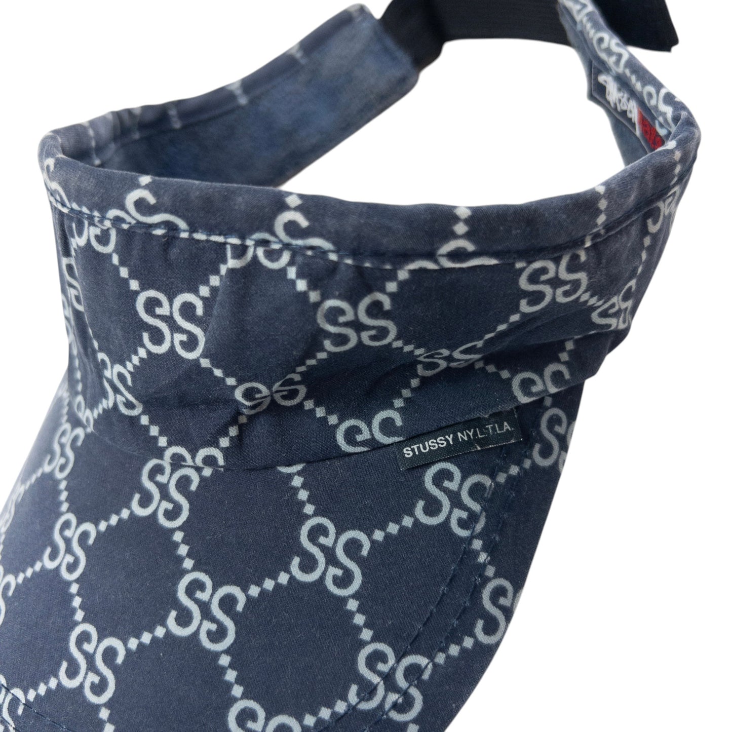 Vintage Stussy Stucci Monogram Visor Hat